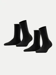 Socken 2er-Pack Happy Schwarz 39-42