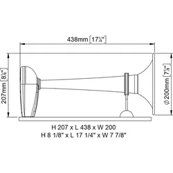 Horn Compressor 24v Grey One Size unisex
