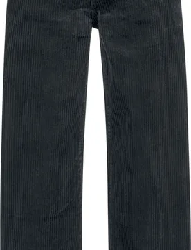 Stoffhose - Essential - Loose Fit Kordhose - W27L30 bis W31L30 - für Damen - Größe W28L32 - schwarz - Frauen - female - Black Premium by EMP - FashionsVida