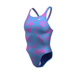 Hydrastrong Multi Print Fastback Swimsuit University Blue 28 Women