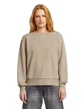 Sweat-shirt Washed A Line Script Dark Brick Smokey GD XS - G-Star - FashionsVida