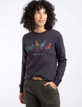 Chidham Womens Graphic Crew Neck Sweatshirt - - Size: 10 - Weird Fish - FashionsVida