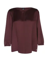 Seidenbluse rouge foncé 40