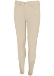 Kinder Reithose Brooklyn Grip Kniebesatz, beige 164
