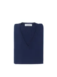 GRAN SASSO Gilet scollo V BLU 62