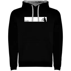 Frame Tennis Two-colour Hoodie Black / Grey 2XL