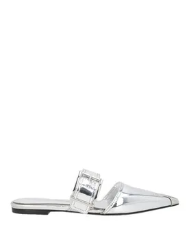 Mules & Clogs Damen Silber 35,36,37,38 Damen - MCQUEEN - FashionsVida
