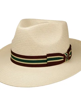 Bolaro Fedora Toyo Straw Hat by - nature - Female - Size: M (56-57 cm) - Balmoral - FashionsVida