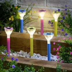 Solar-Stecker "Blumen" 6er-Set