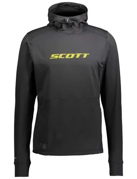 Felpa Con Cappuccio Defined Black / Sulphur Yellow - Scott - FashionsVida