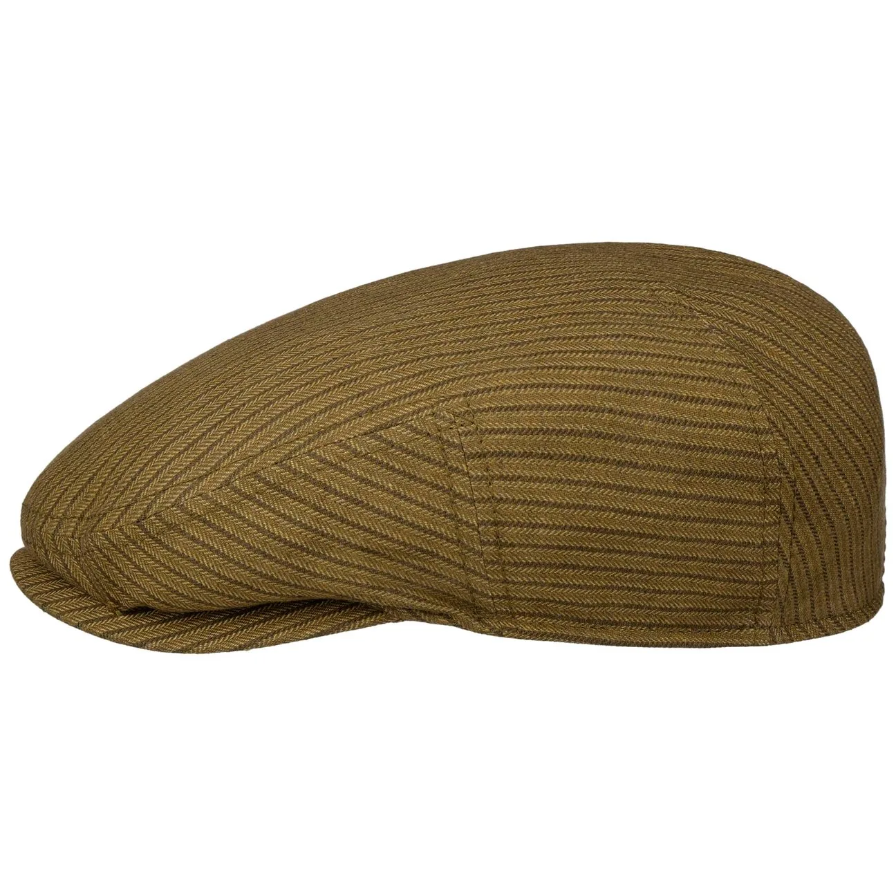 Kent Oakstead Flat Cap by - khaki - Size: 55 cm - Stetson - FashionsVida