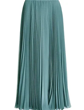 Plisseerock aus Chiffon mit elastis female - 46 - FashionsVida