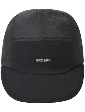 Casquette de trail running - Rippy Trail Cap Black en Nylon - Noir - Satisfy - FashionsVida