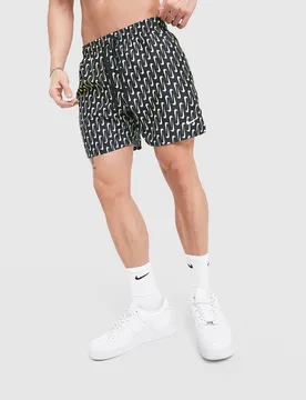 Mens Costume da bagno Swoosh Link Fade - Nero, nero nero Uomo taglia M - Nike - FashionsVida