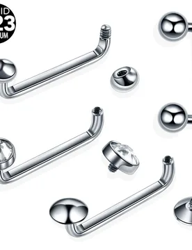 Pcs/lot G23 Titanium Surface Barbell With Screw Ball Micro Dermal Anchor Piercing Cartilage Earring Tragus Body Jewelry - Aliexpress - FashionsVida