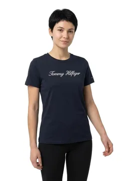 T-shirt à Manches Courtes Script Nos Desert Sky 3XL - Tommy hilfiger - FashionsVida