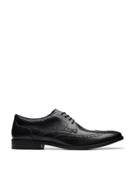 Clarks Leather Brogues Black female