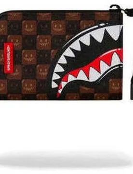 Geldbeutel Sharks In Paris Wtf Bubble Brown Check Einheitsgrösse Female - Sprayground - FashionsVida