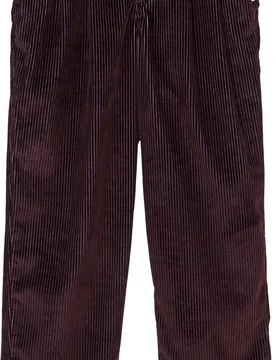 Pantalon en velours - Big Pleated Bi Color Corduroy Pants Java - Taille 44 - Marron - Element - FashionsVida