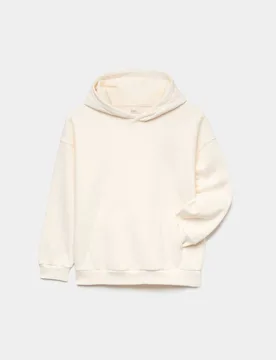 Cotton Rich Hoodie (6-16 Yrs) Ecru male - M&S - FashionsVida