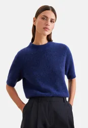 Strickshirt aus Mohair Mix Blau S
