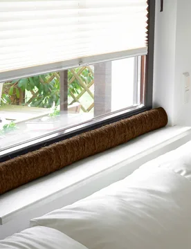 Fenster-Zugluftstopper braun 2 - K&N Schurwolle - FashionsVida