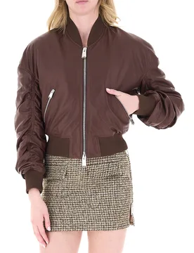 DONDUP Bomber in pelle MARRONE 40 - Dondup - FashionsVida