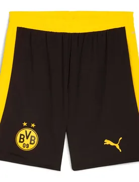 Short Bvb Borussia Dortmund Replica Black / Faster Yellow 2XL - Puma - FashionsVida