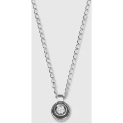 Colgante de oro blanco con diamantes