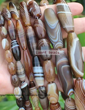 Mm Natural Coffe Botswana Agate Coffe Color Stripe agates Oval beads 15"/38cm , For DIY Jewelry making ! - Aliexpress - FashionsVida