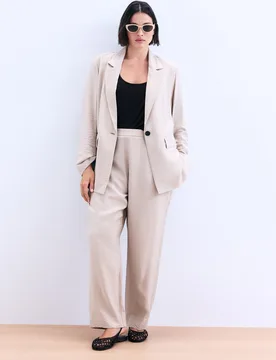 Pantalón traje de mujer fluido - Couchel - FashionsVida