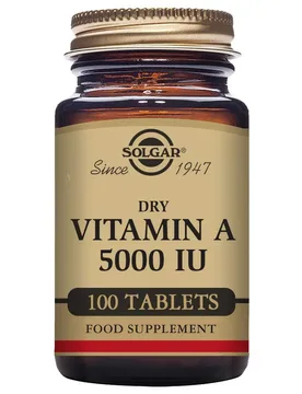 Compresse Vit A 5000iu Dry 100 Unità Brown - Solgar - FashionsVida