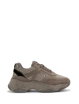 Women's 'Lucile Lace Up Gem' Trainers in Brown Size: 4 - Brown - Size: 4 - KG Kurt Geiger - FashionsVida