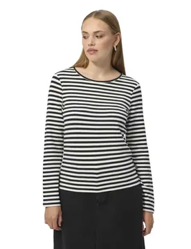 Fie Long Sleeve T-shirt Black Stripe XS Women - Redgreen - FashionsVida