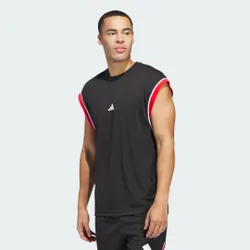 Canotta da basket All-World Sleeveless M Black / Red