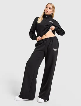 Womens College Wide Leg Joggers - Nero, nero nero Donna taglia S - Reebok - FashionsVida