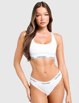 Icon Cotton Bralette Damen - Damen, Weiss - female - Size: L - Calvin Klein Underwear - FashionsVida