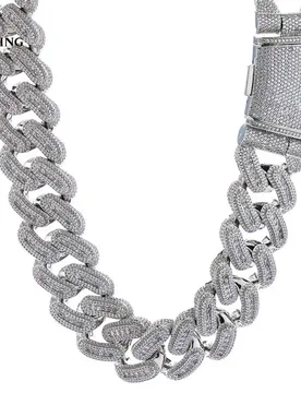 Mm Iced Out Cuban Link Chain Cubic Zirconia Baguette Round CZ Pave Hip Hop Men Necklace Full Diamond Street Rapper Jewelry - Aliexpress - FashionsVida