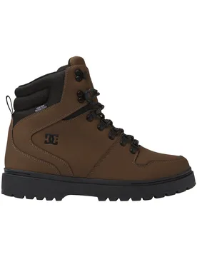Chaussures doublées en sherpa - Peary TR Dark Chocolate en Cuir - Taille 10 US - Marron - Dc shoes - FashionsVida