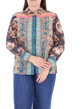 Camicia in cotone MULTICOLOR 47 - LUISA VIOLA - FashionsVida