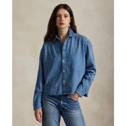 Camisa de mujer con caballo bordado