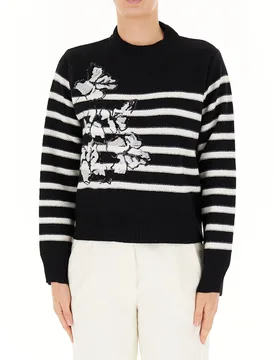 Maglione con paillettes NERO 40 - Ermanno Scervino - FashionsVida