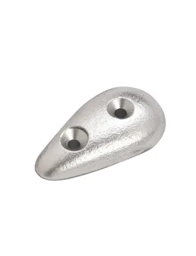 Flaps Oval Zinc Anode Silver 145 x 40 x 20 mm unisex - Enrico Polipodio - FashionsVida
