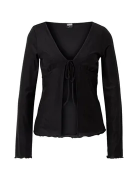 Cardigan - Ladies Mesh Cardigan - XS bis XL - für Damen - Größe S - schwarz - Frauen - female - Urban classics - FashionsVida