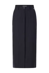 Pinstripe Midiskirt female