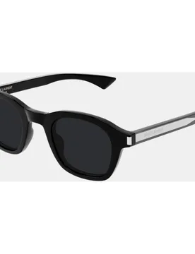 Gafa de sol unisex ovalada en acetato - Saint Laurent - FashionsVida