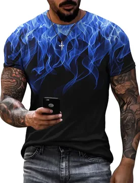 Summer 3D Print Men's T-Shirt Fashion Round Neck Short Sleeve Street Style Tshirts Casual Top XS-5XL - Aliexpress - FashionsVida