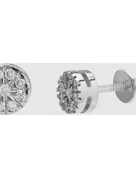 Pendientes Black & White de oro con diamantes - El Corte Inglés - FashionsVida