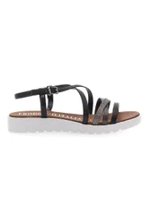 Sandali Neri con Multy Listini Made In Italy 8103 38