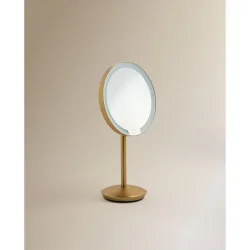 Espejo cosmético de sobremesa con aumento x7 y luz LED Seda